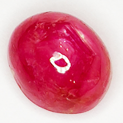 3.86ct Rubin Stern cabochon oval 8.5x7.1mm