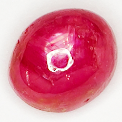 3.86ct Ruby Star cabochon oval 8.5x7.1mm