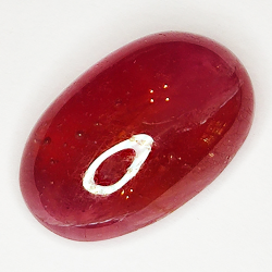 18.81ct Rubin cabochon oval 18.7x11.9mm