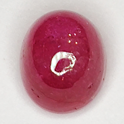 2.98ct Ruby Star cabochon oval 6.4x5.4mm