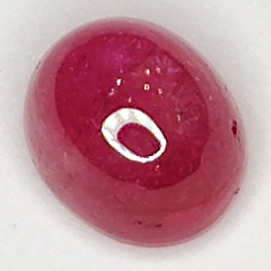 2.98ct Rubí Estrella cabujón oval 6.4x5.4mm