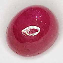 2.98ct Ruby Star cabochon oval 6.4x5.4mm