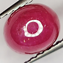 2.98ct Ruby Star cabochon oval 6.4x5.4mm