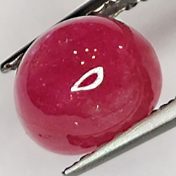 2.98ct Ruby Star cabochon oval 6.4x5.4mm