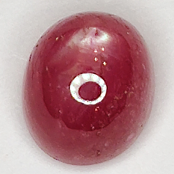 2.49ct Ruby Star cabochon oval 6.9x6.0mm