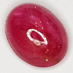 2.26ct Ruby Star cabochon oval 8.3x6.4mm