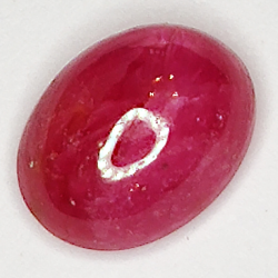 2.26ct Rubin Stern cabochon oval 8.3x6.4mm