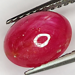 2.26ct Rubin Stern cabochon oval 8.3x6.4mm