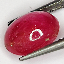 2.26ct Ruby Star cabochon oval 8.3x6.4mm