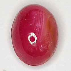 2.20ct Rubino Stella cabochon ovale 7.8x5.7mm