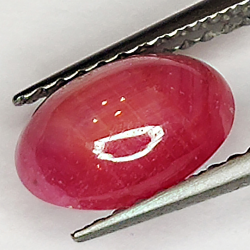 2.28ct Rubin Stern cabochon oval 8.6x5.9mm