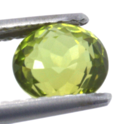 Tourmaline Verdelite 1,24 ct taille ovale 6,25x5,83 mm