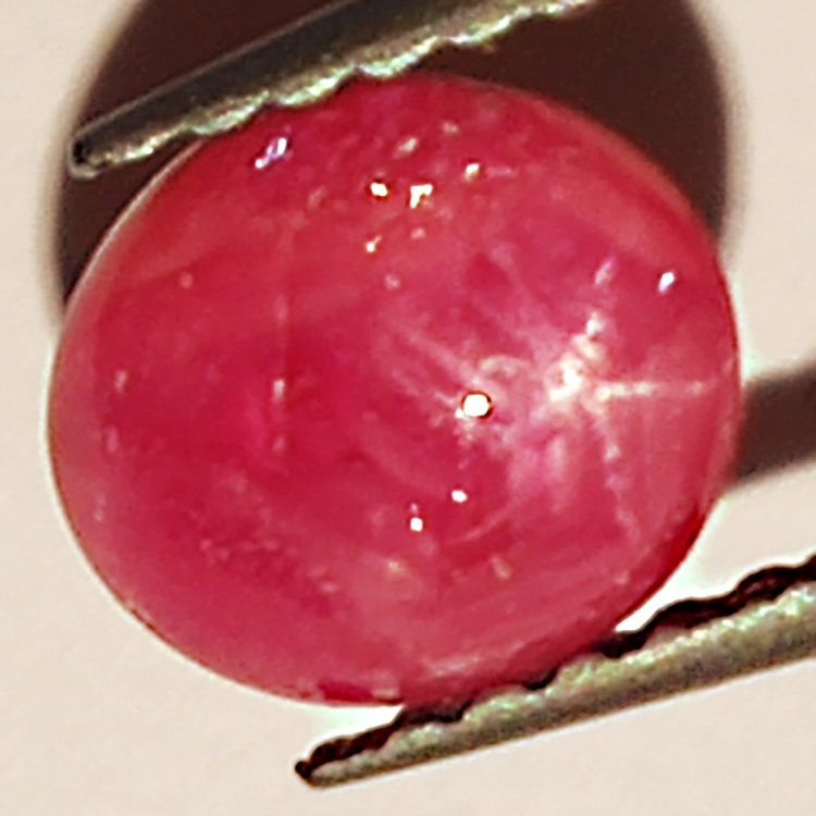 1.06ct Ruby Star cabochon oval 6.4x5.6mm