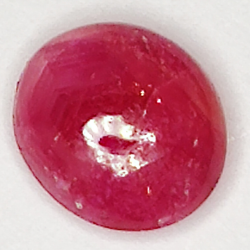 1.06ct Rubino Stella cabochon ovale 6.4x5.6mm