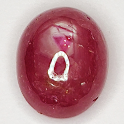 2.86ct Rubis Étoilé cabochon ovale 8.1x6.4mm