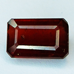 3.50ct Ruby emerald cut 9.6x6.1mm