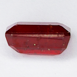 3.95ct Ruby emerald cut 9.8x6.4mm