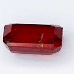 2.10ct Ruby emerald cut 7.6x5.4mm