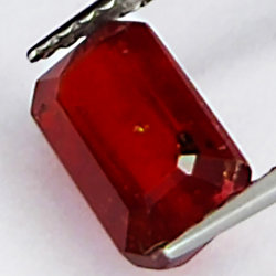 2.25ct Ruby emerald cut 8.8x5.1mm