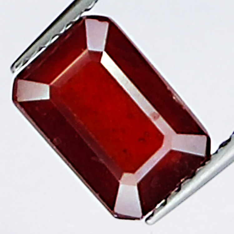 3.00ct Ruby emerald cut 8.3x5.7mm