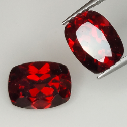 Garnet cushion cut 8x6mm 1pz