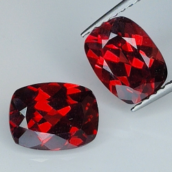 Garnet cushion cut 8x6mm 1pz