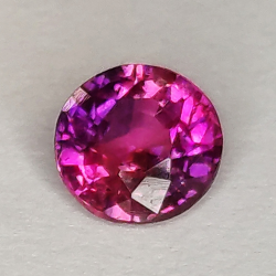 0.75ct Zafiro rosa talla redonda 5.3mm