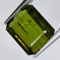 1.42ct Tourmaline Verdelite emeraude coupe 8.0x6.3mm