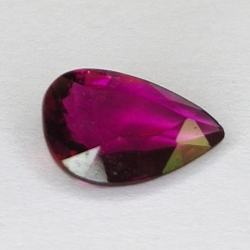 1.00ct Rubellit-Turmalin Birnenschliff 8.3x5.8mm