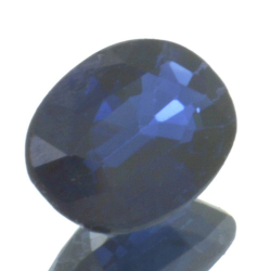 0,98 ct blauer Saphir im Ovalschliff 6,96 x 5,08 mm