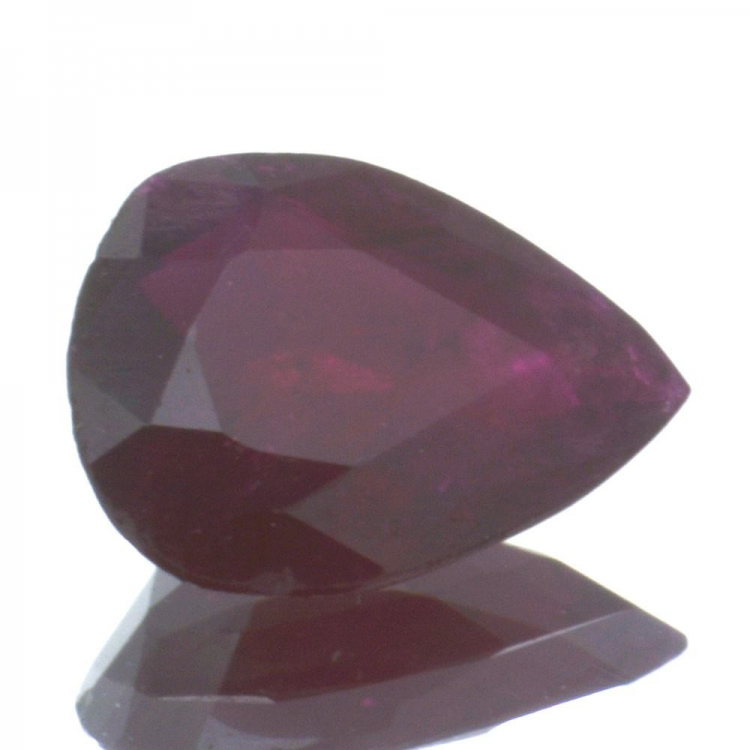 1,29ct Ruby Pear Cut