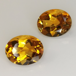 Citrin oval Größe 10x8mm 1pz