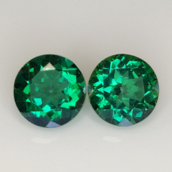 Green topaz round cut 8mm 1pz