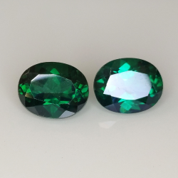 Green topaz oval cut 10x8mm 1pz