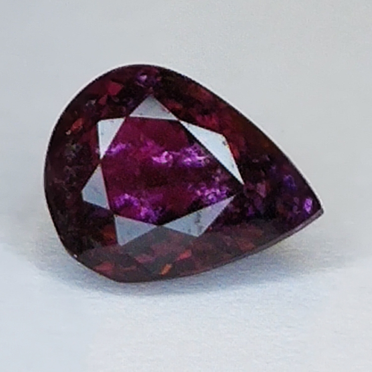 2.00ct Turmalina Rubelita talla pera 8.9x6.9mm