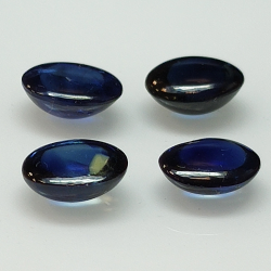 Blauer Saphir Cabochon oval Cabochon 7x5mm 1St.