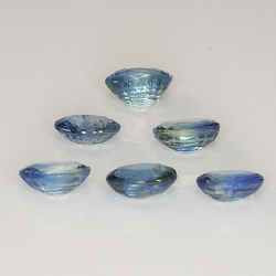 Blue sapphire oval cut 5x4mm 1pz