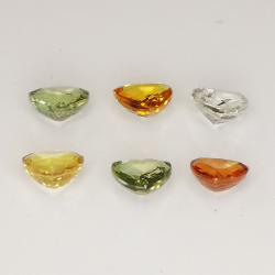 Songea Saphir Multicolor Trillion Größe 3,4-3,8mm 1ct