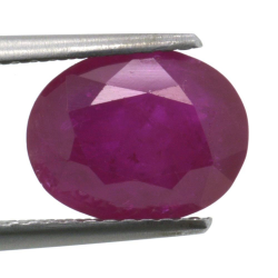 3,50ct Ruby Oval Cut