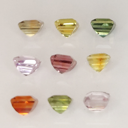 Prinzessinnenschliff Ceylon Saphir multicolor 2,9-3,0mm 1ct