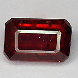 2.80ct Ruby emerald cut 7.8x5.4mm