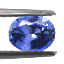 0.84ct Blue Sapphire Oval Cut 6.48x5.21mm