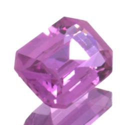 0.70ct Pink Sapphire Emerald Cut 6.04x4.39mm