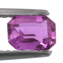 0.70ct Pink Sapphire Emerald Cut 6.04x4.39mm