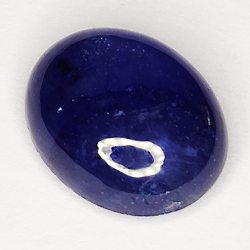 6.12ct Blauer Saphir cabochon oval 11.6x9.3mm