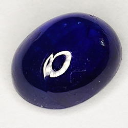 5.93ct Blauer Saphir cabochon oval 10.3x8.2mm