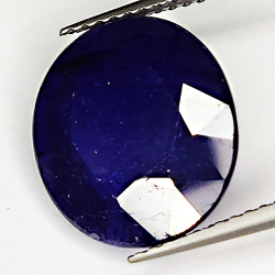 8,46ct Blauer Saphir ovalschliff 13,0x11,8mm