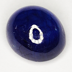 7.98ct Bleu Saphir cabochon ovale 11.3x9.8mm