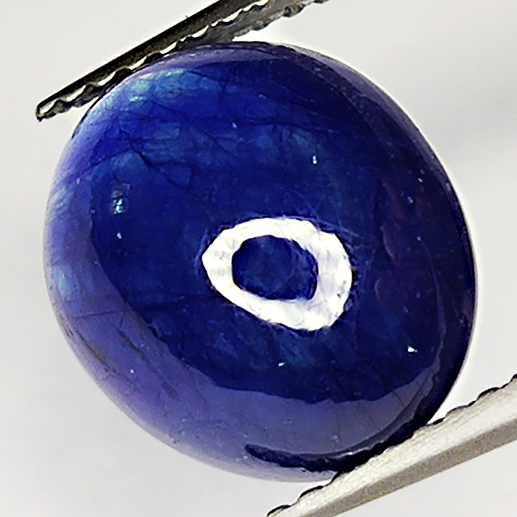 7.98ct Blue Sapphire cabochon oval 11.3x9.8mm