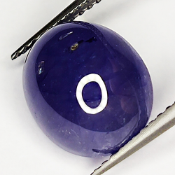 7.83ct Blue Sapphire cabochon oval 11.2x9.6mm